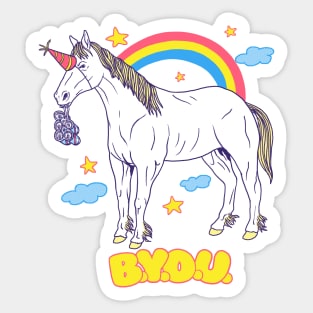 Bring Your Own Unicorn Sticker